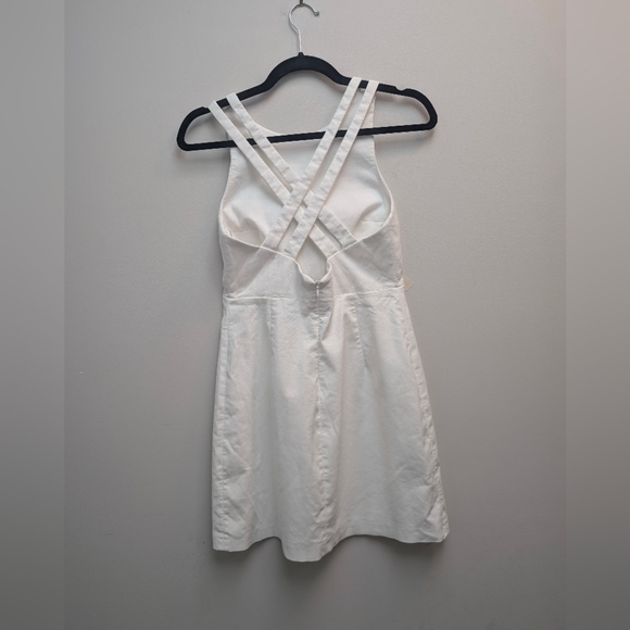 Zara White Cross Back Dress - Picture 5 of 10